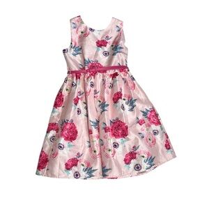 Floral Pink Kids Dress